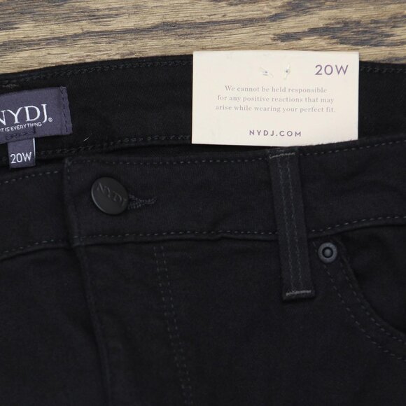 NWT NYDJ Womens Plus Size Sheri Slim Jeans WNBBSS8518 Black 20W - Picture 9 of 13
